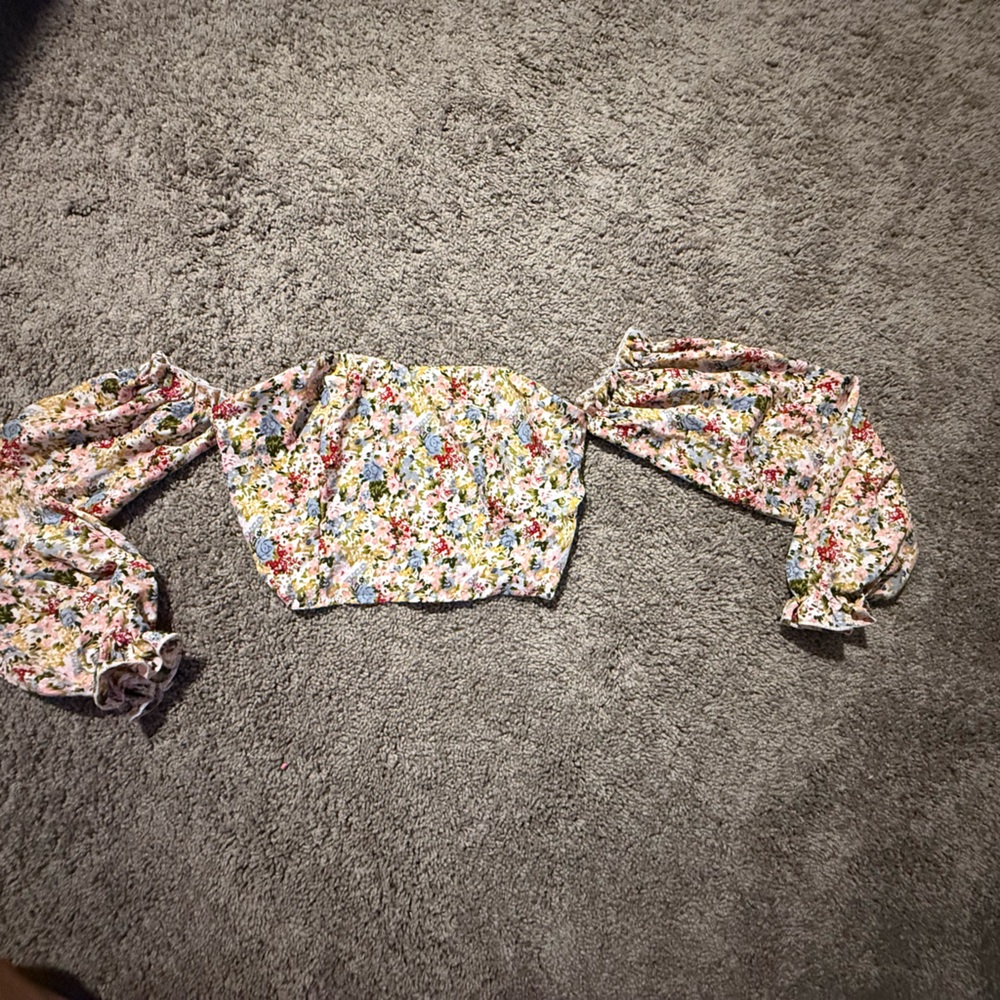 SHEIN Multicolor Smocked Top